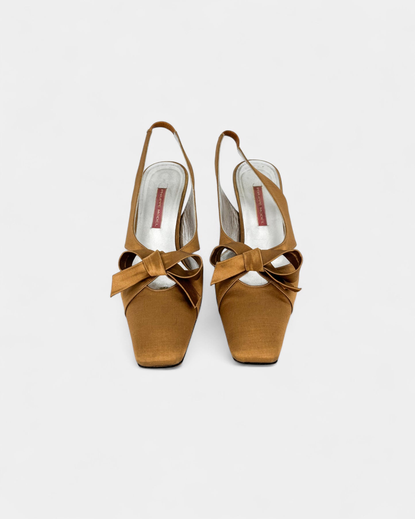 Bronze knot slingbacks - 37.5 EU / 6.5 US