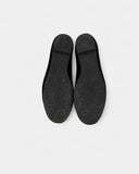 Ballerines souris en daim noir