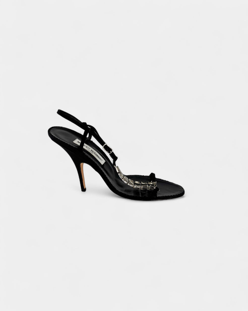 Sandales noires strass