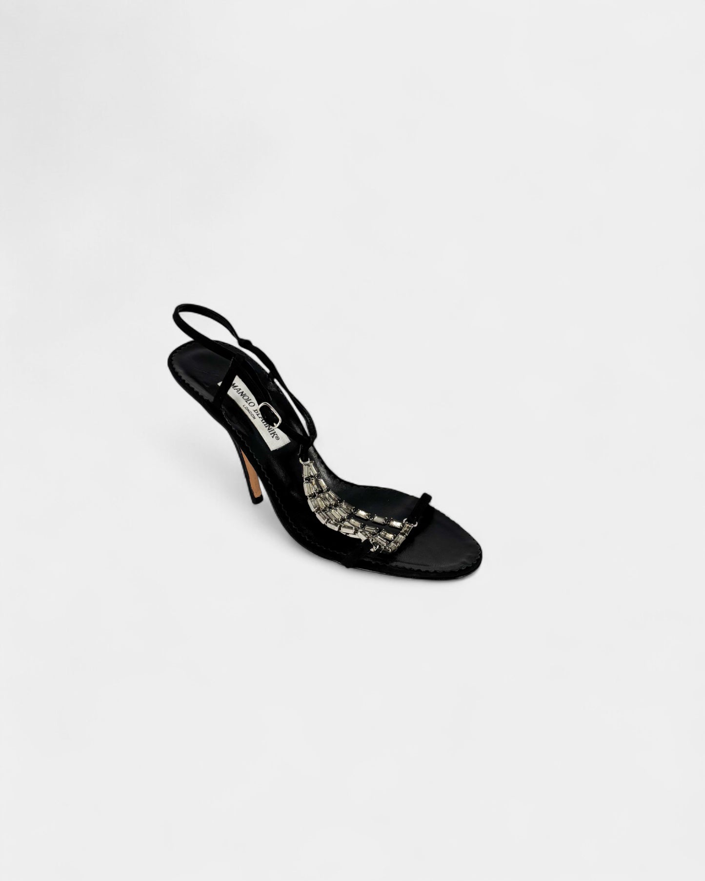 Sandales noires strass