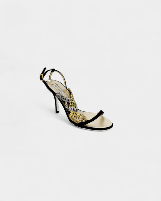 Sandales strass serpent