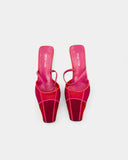 Mules roses orangées