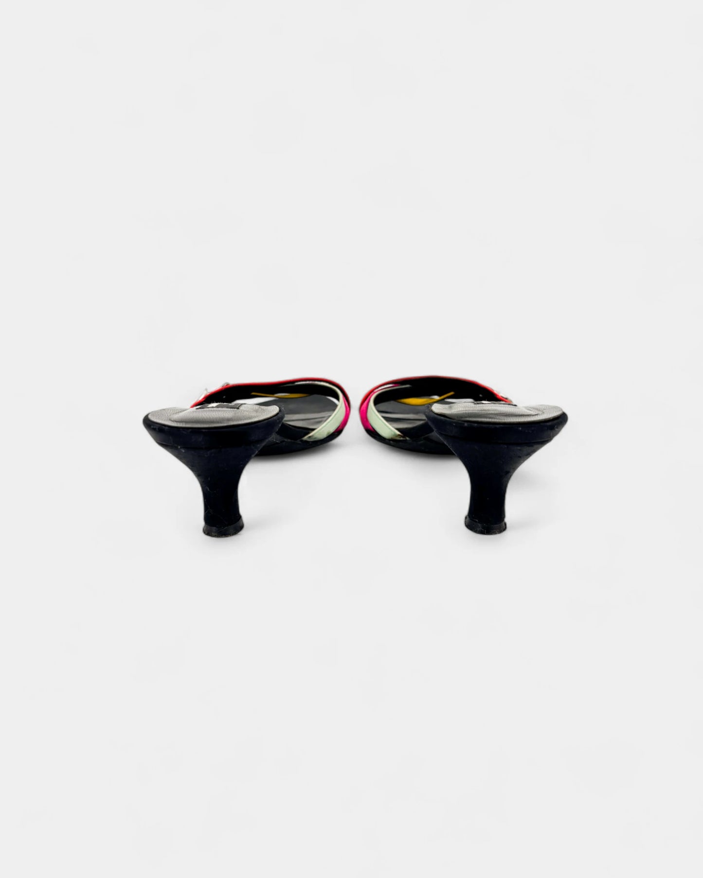Sandales noires multicolores à strass - 36.5 EU / 5.5 US