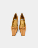 Escarpins noeud beiges