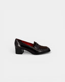 Mocassins en cuir marron