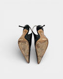 Escarpins cuir noir vernis