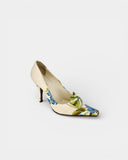 Escarpins à talon imprimé floral