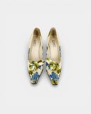 Escarpins à talon imprimé floral