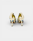 Escarpins à talon imprimé floral