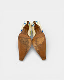 Escarpins à talon imprimé floral