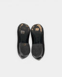 Ballerines noires à détail argenté