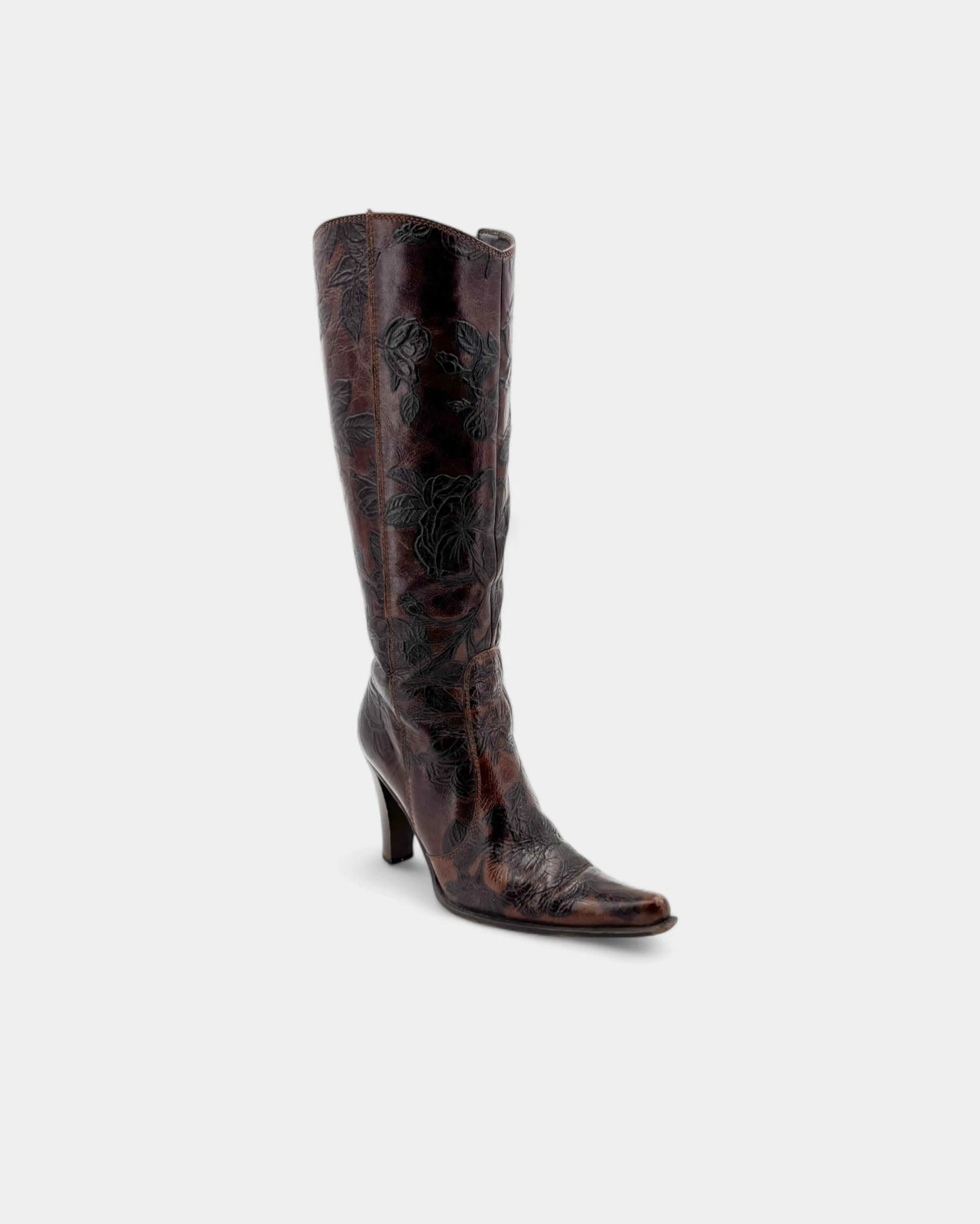 Bottes cuir marron - 38 EU / 7 US