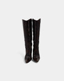 Bottes cuir marron