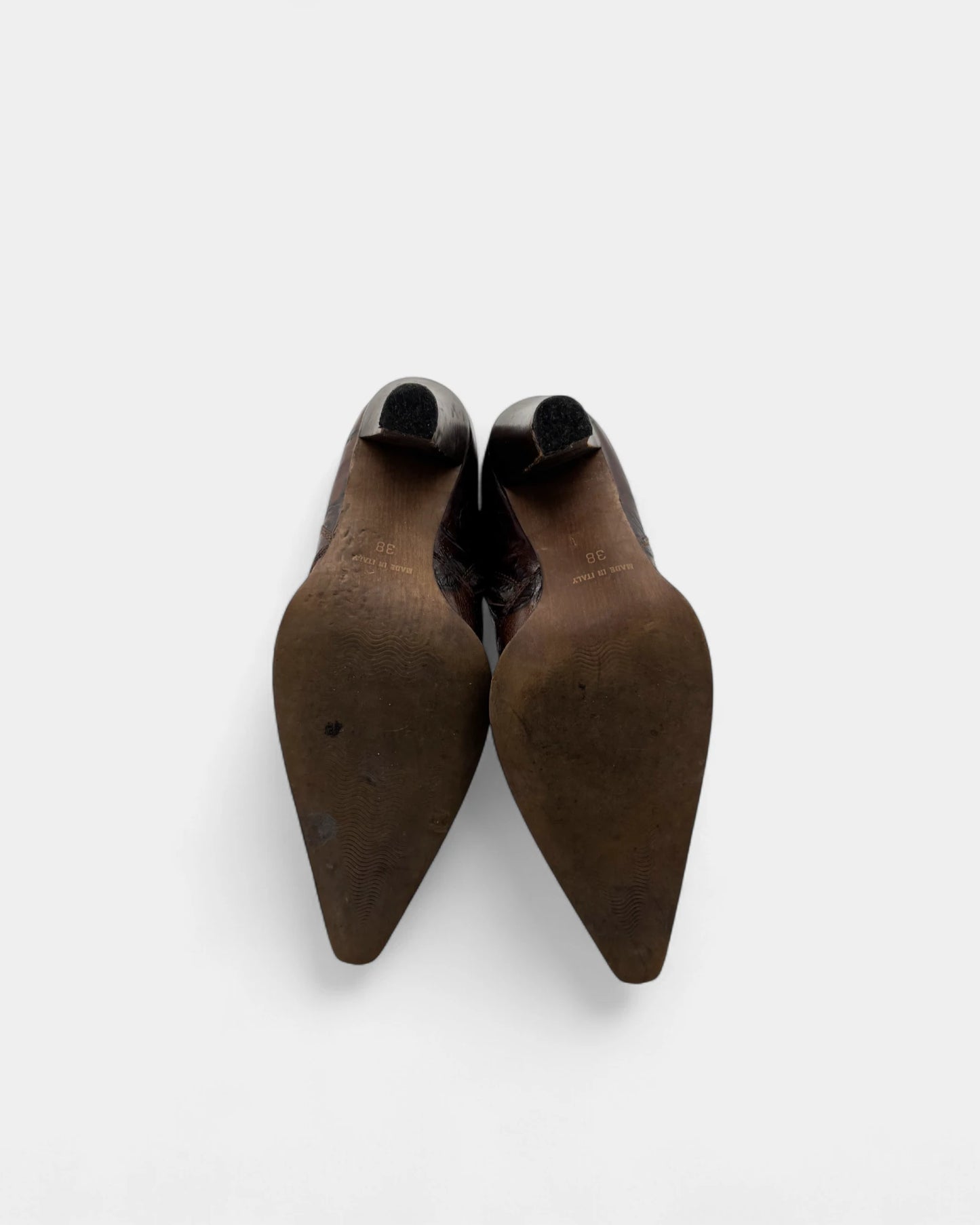 Bottes cuir marron - 38 EU / 7 US