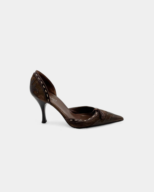 Escarpins motifs marron - 36 EU / 5 US