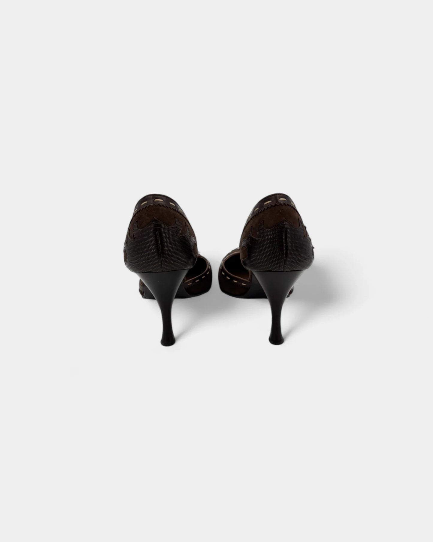 Escarpins motifs marron - 36 EU / 5 US