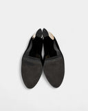 Bottines noires à talons dorés