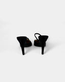 Mules à talons noires