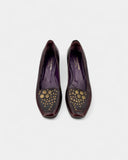 Brown leather moccasins 