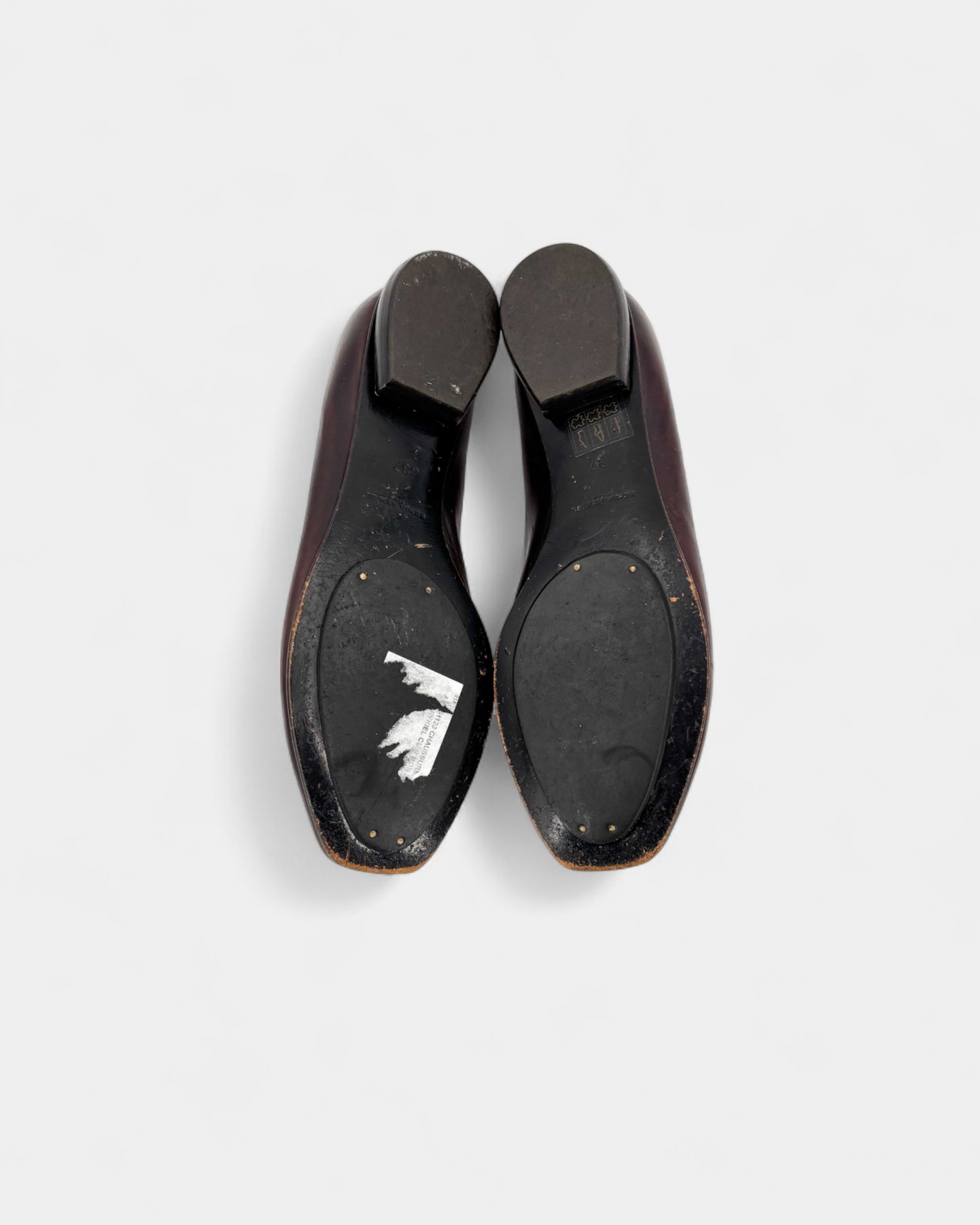 Mocassins en cuir marron