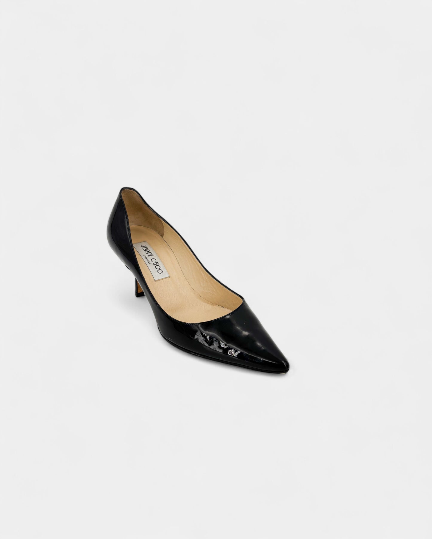 Escarpins en cuir vernis noir