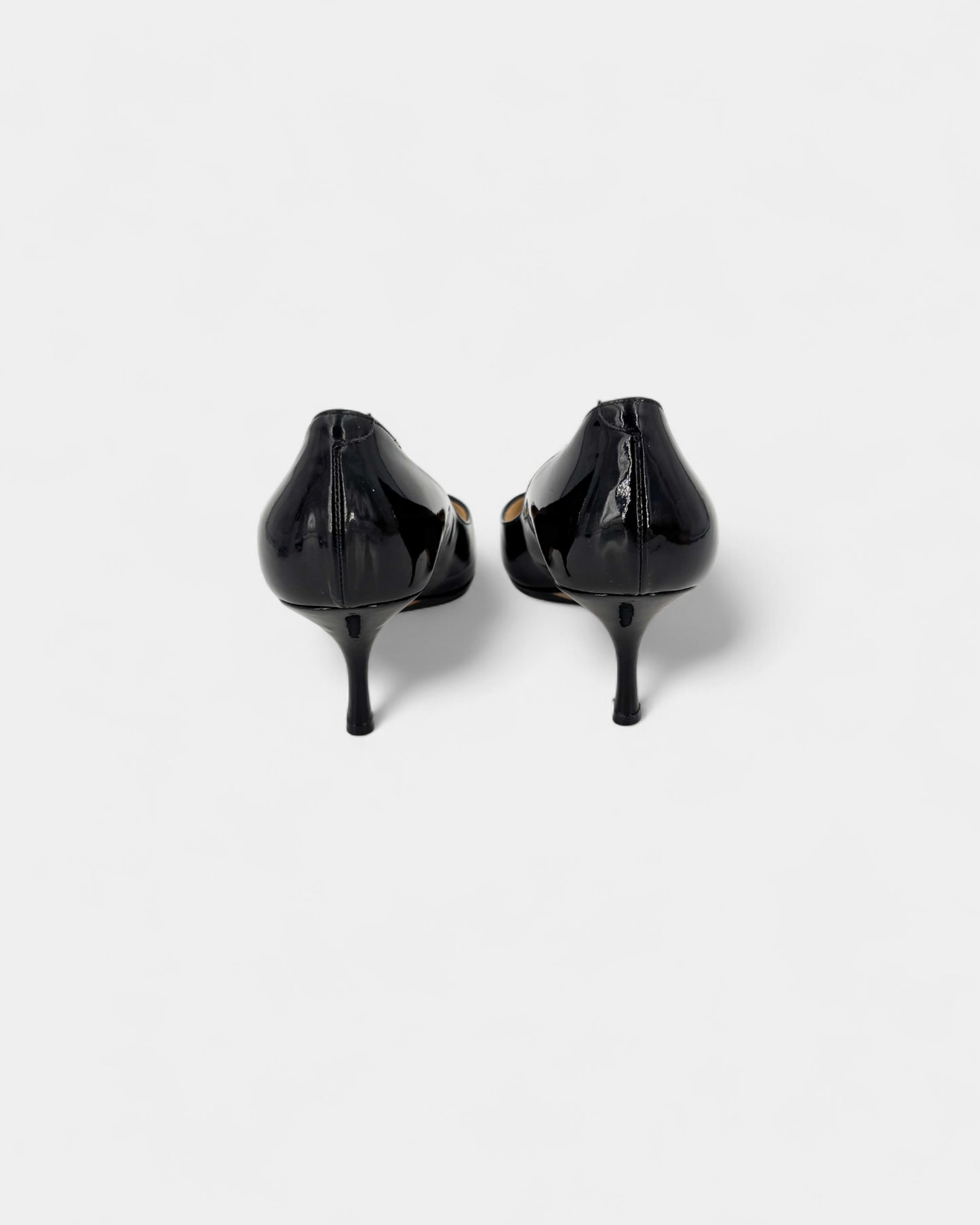 Escarpins en cuir vernis noir