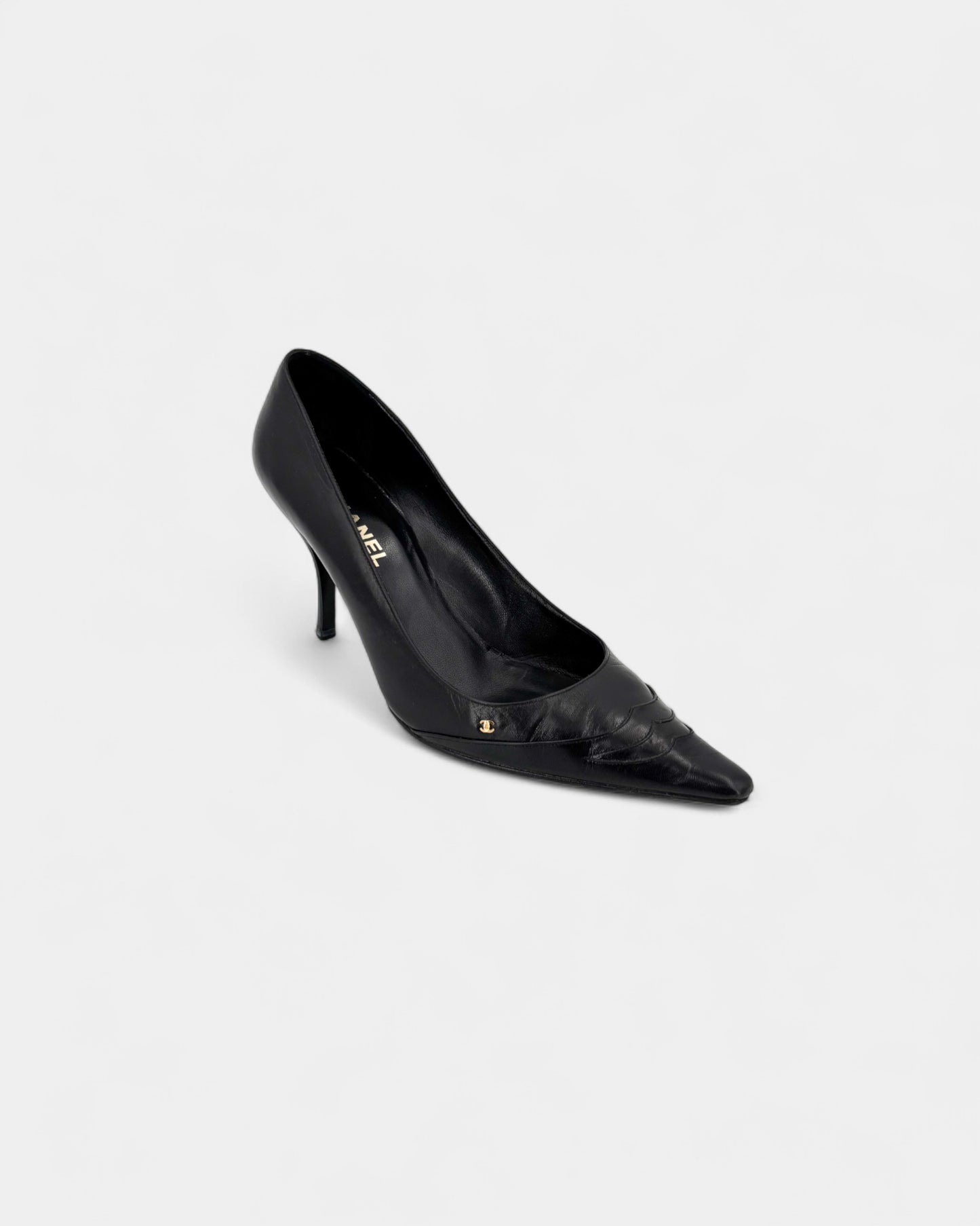 Escarpins en cuir noir
