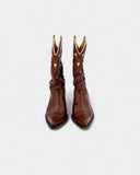 Bottes en cuir style western