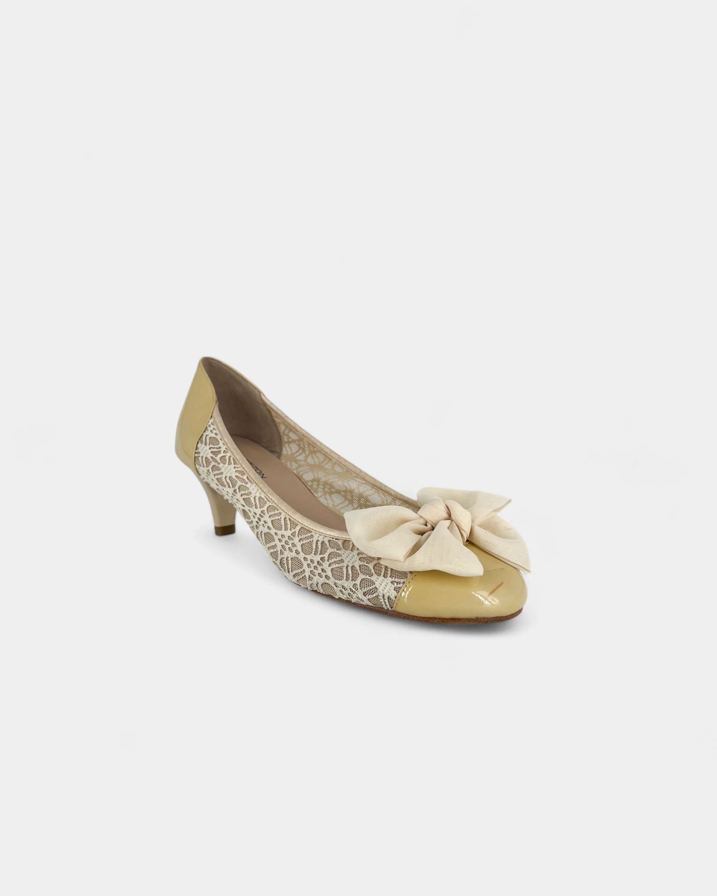 Ballerines blanches à talons - 40 EU / 10 US