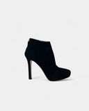 Black suede ankle boots
