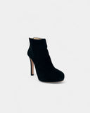 Black suede ankle boots