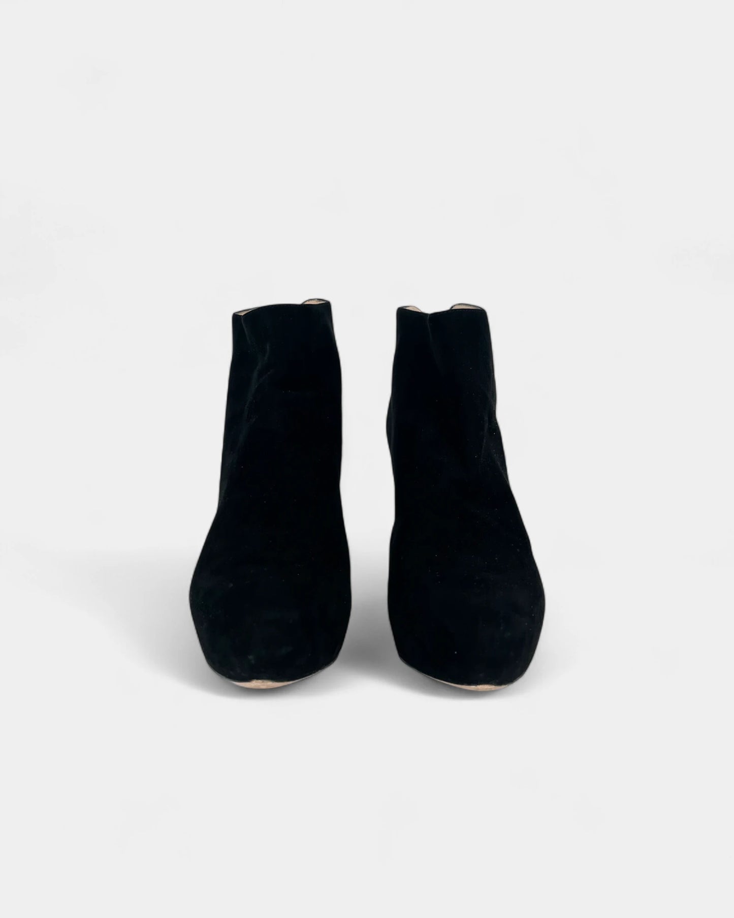 Bottines noires en suède - 38 EU / 8 US