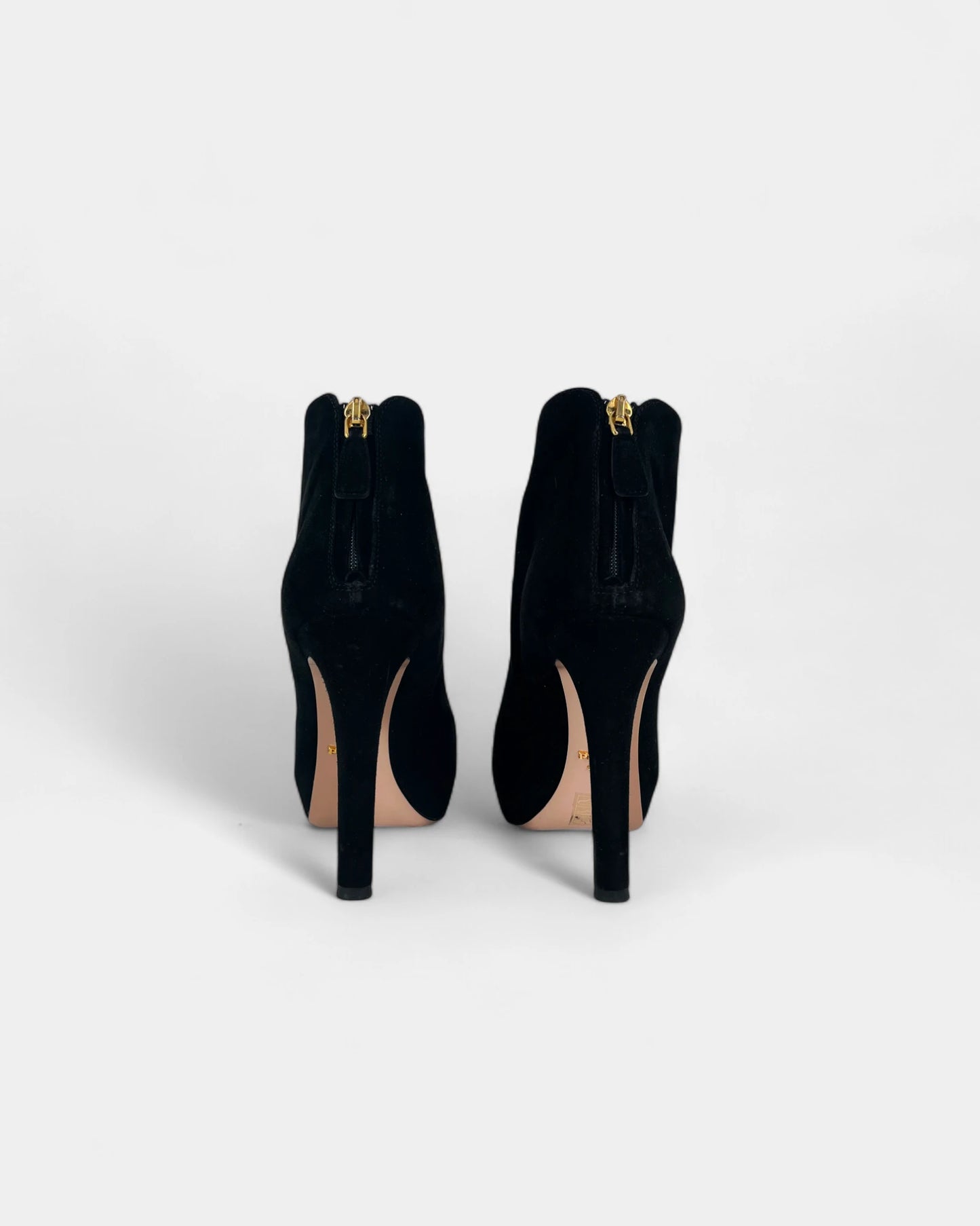 Bottines noires en suède - 38 EU / 8 US
