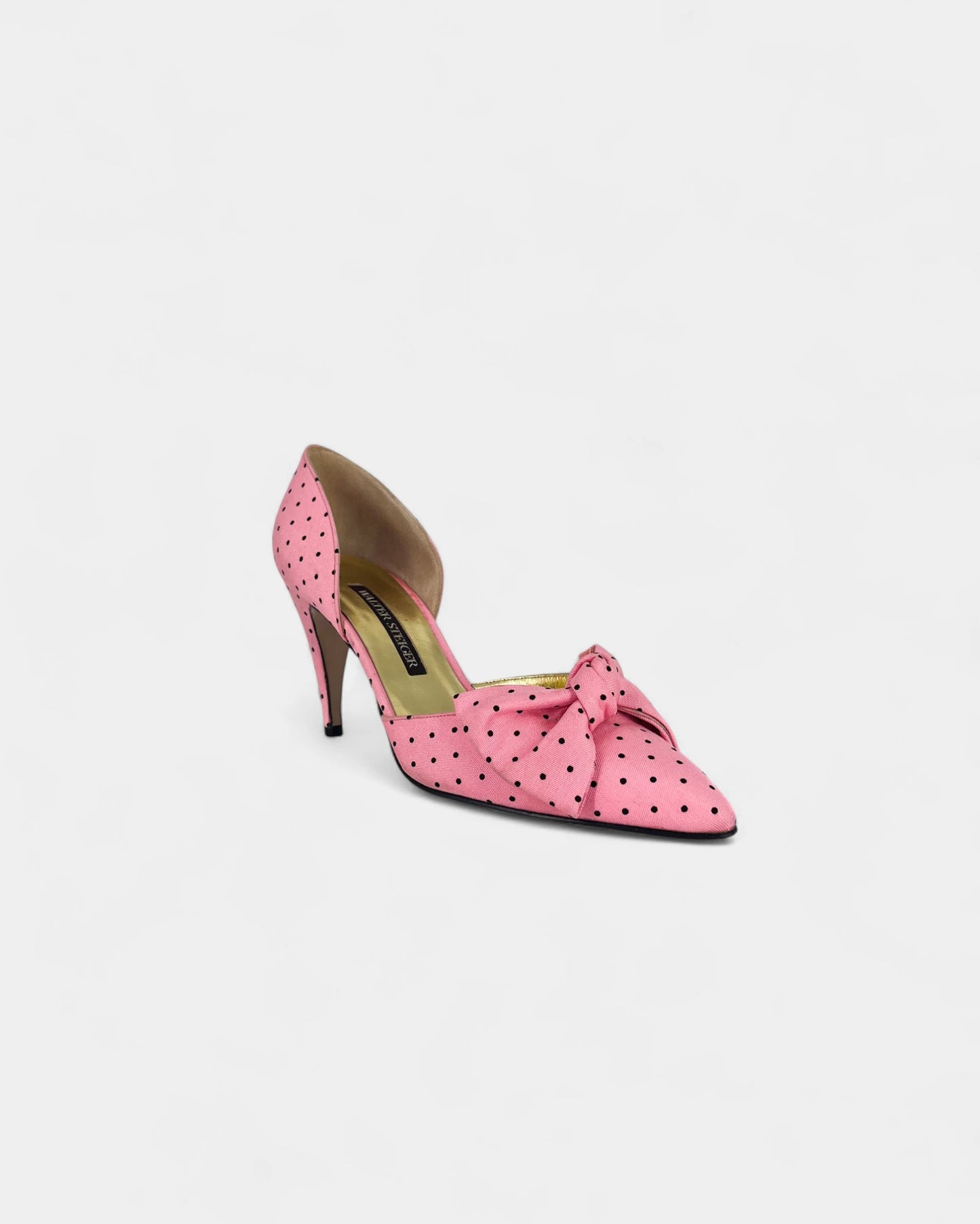 Escarpins roses à pois - 39.5 EU / 9.5 US