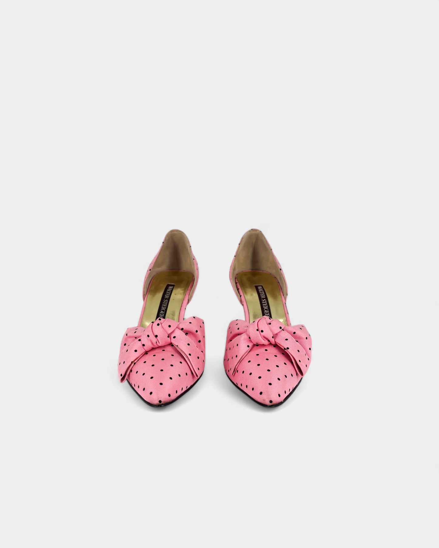 Escarpins roses à pois - 39.5 EU / 9.5 US