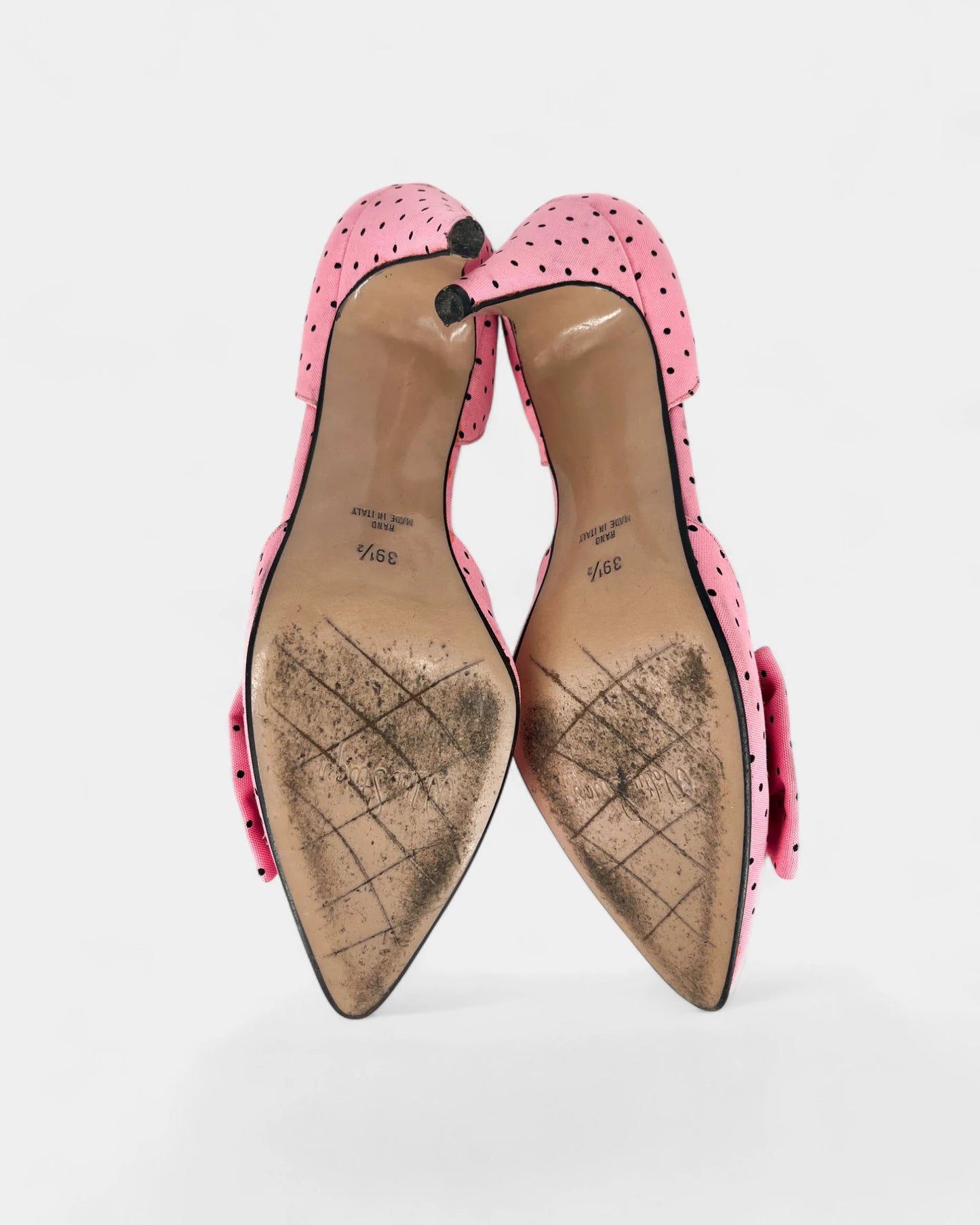 Escarpins roses à pois - 39.5 EU / 9.5 US
