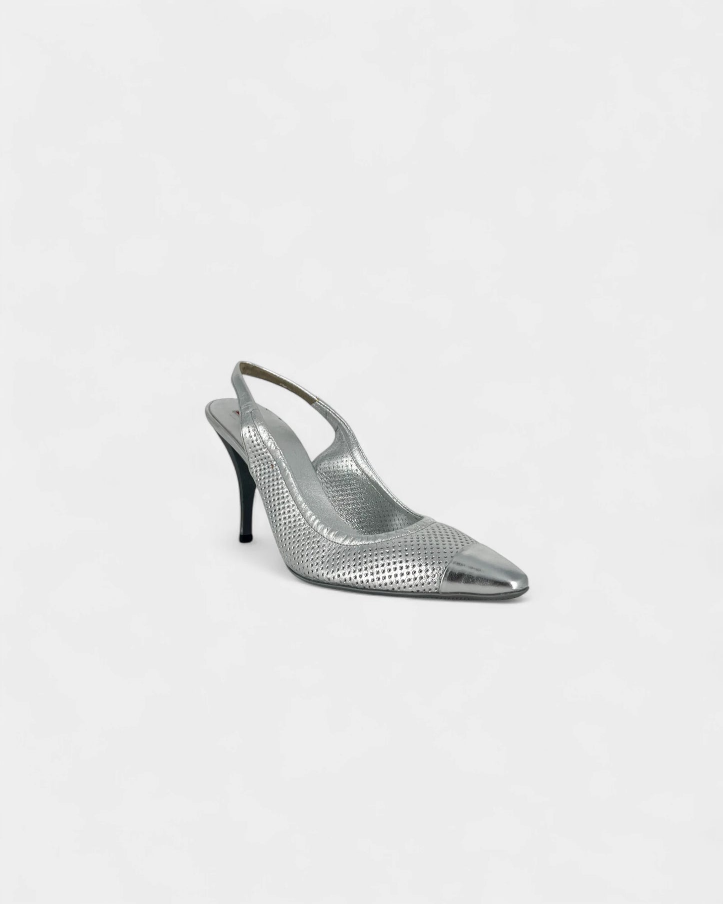 Slingbacks argentées - 38.5 EU / 8.5 US
