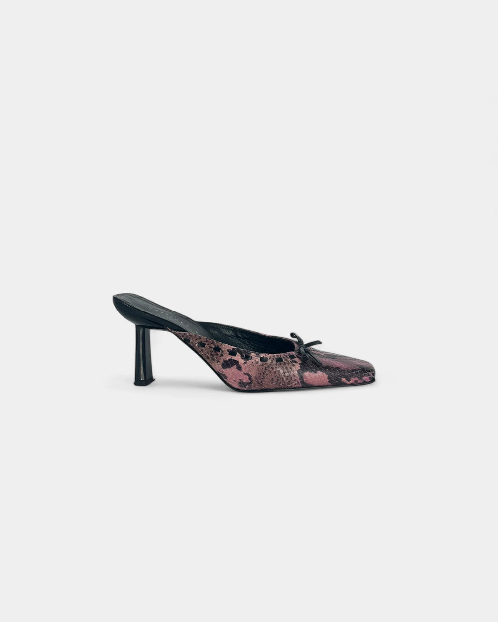 Mules violettes à motif crocodile - 37.5 EU / 7.5 US