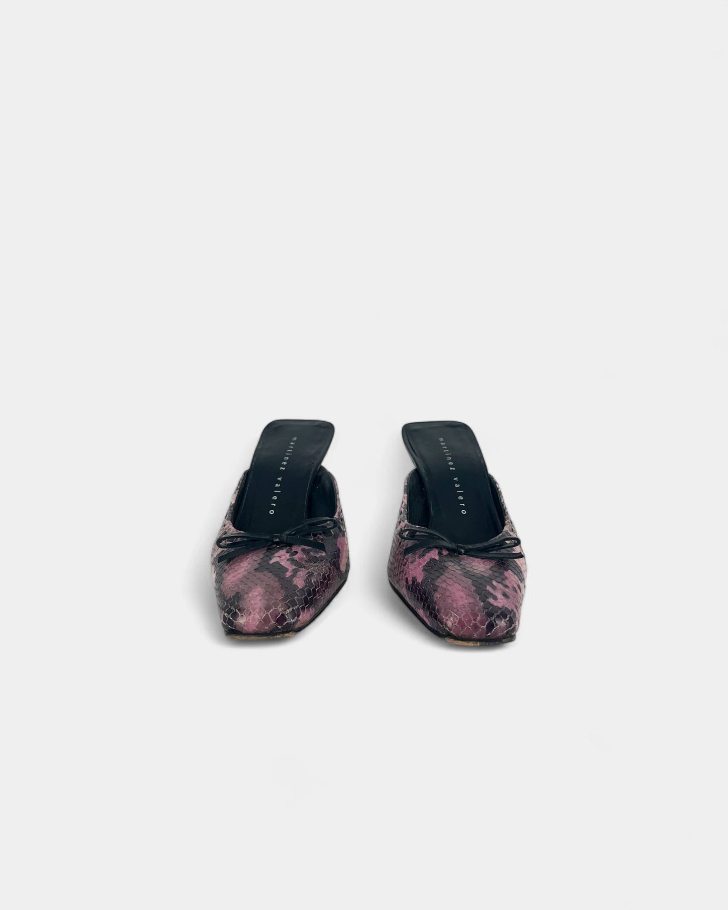 Mules violettes à motif crocodile - 37.5 EU / 7.5 US