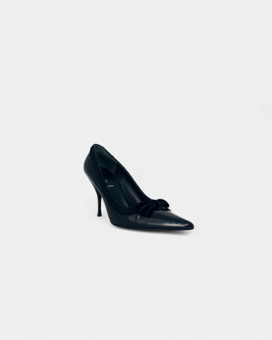 Escarpins noirs à noeuds - 37.5 EU / 7.5 US