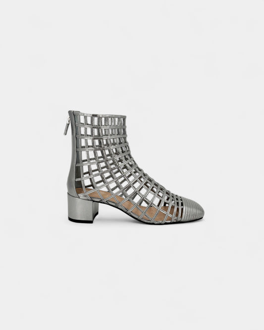 Bottines Oracle argentées