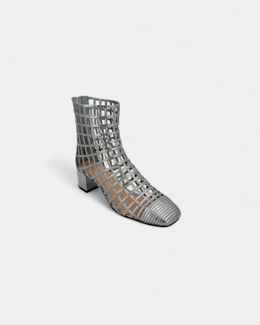 Bottines Oracle argentées