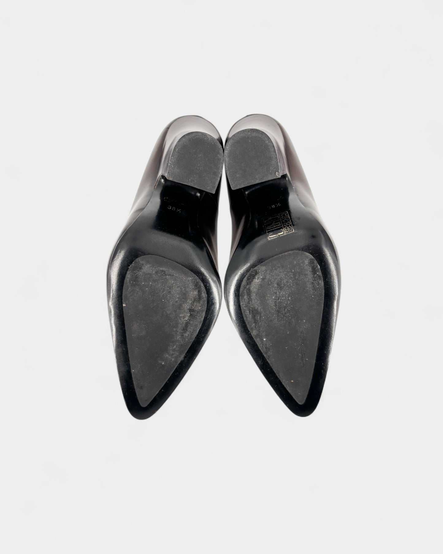 Escarpins en cuir marron