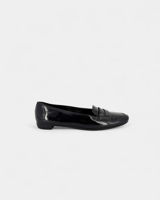 Mocassins vernis noirs