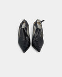 Escarpins noirs texturés