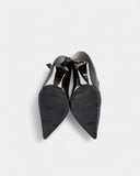 Escarpins noirs texturés