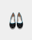 Ballerines noires bord bleu
