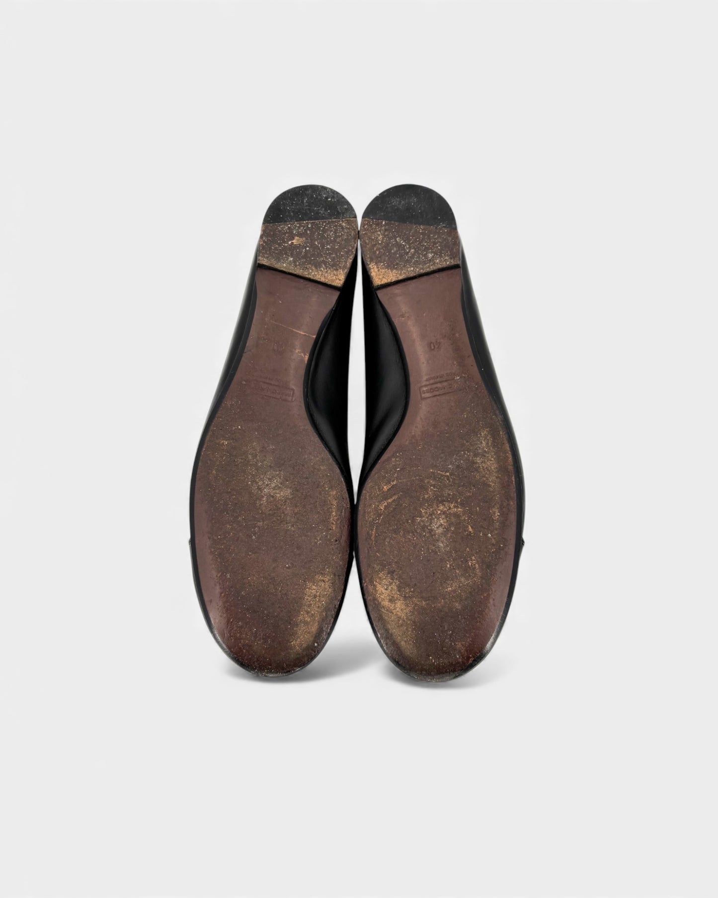 Ballerines cuir noir