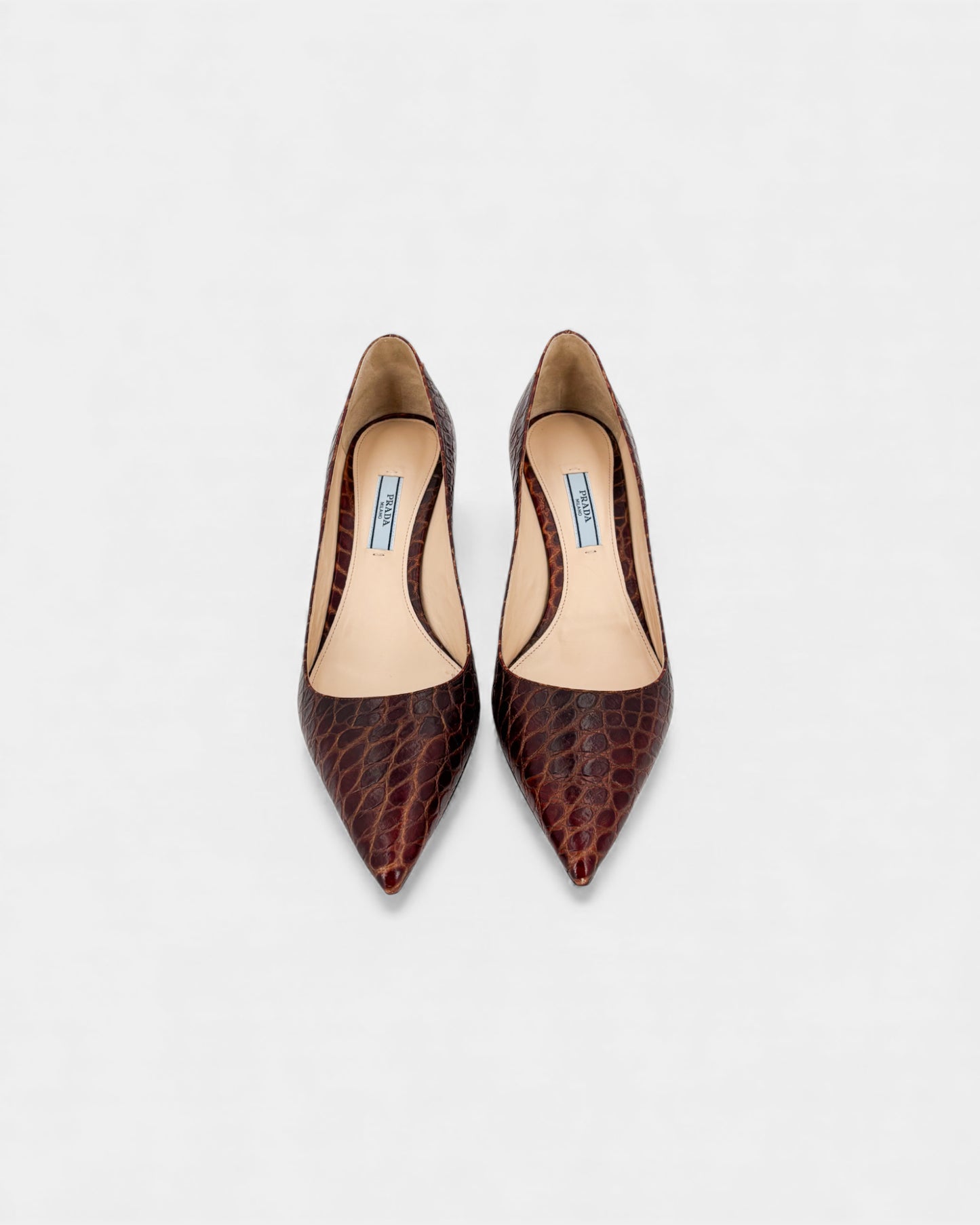 Escarpins cuir marron