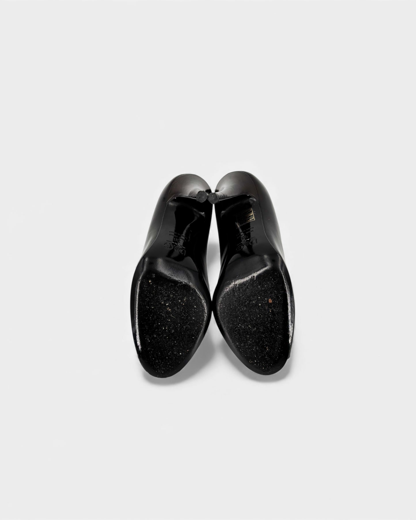 Escarpins noirs bout ouvert